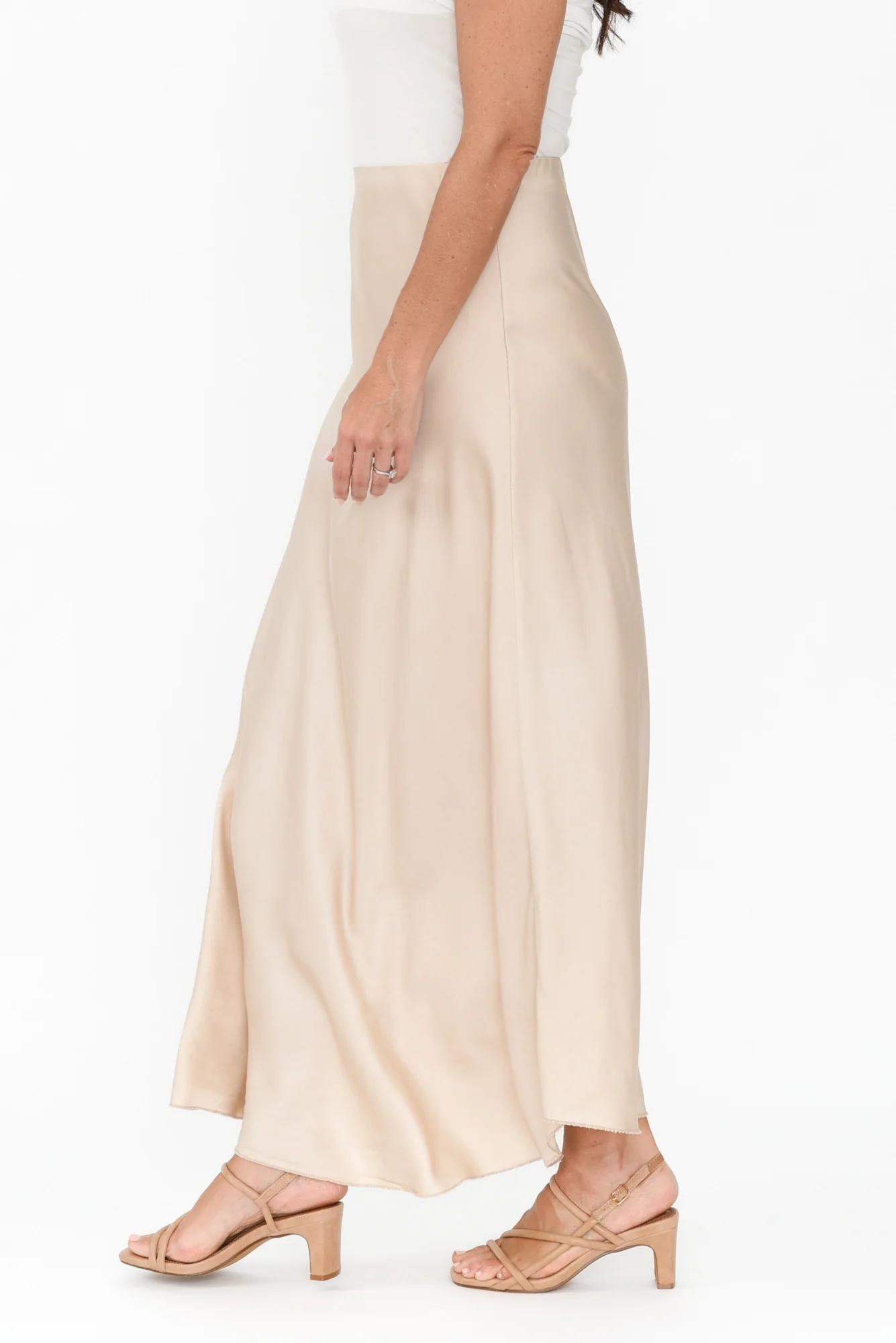 Tilba Champagne Maxi Skirt - Image 5