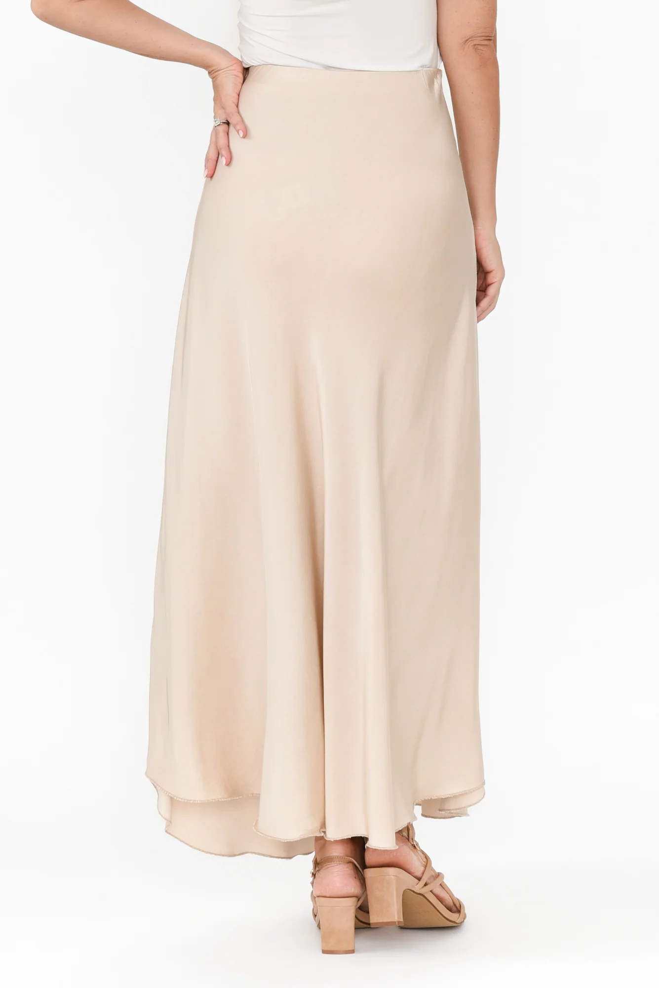 Tilba Champagne Maxi Skirt - Image 6