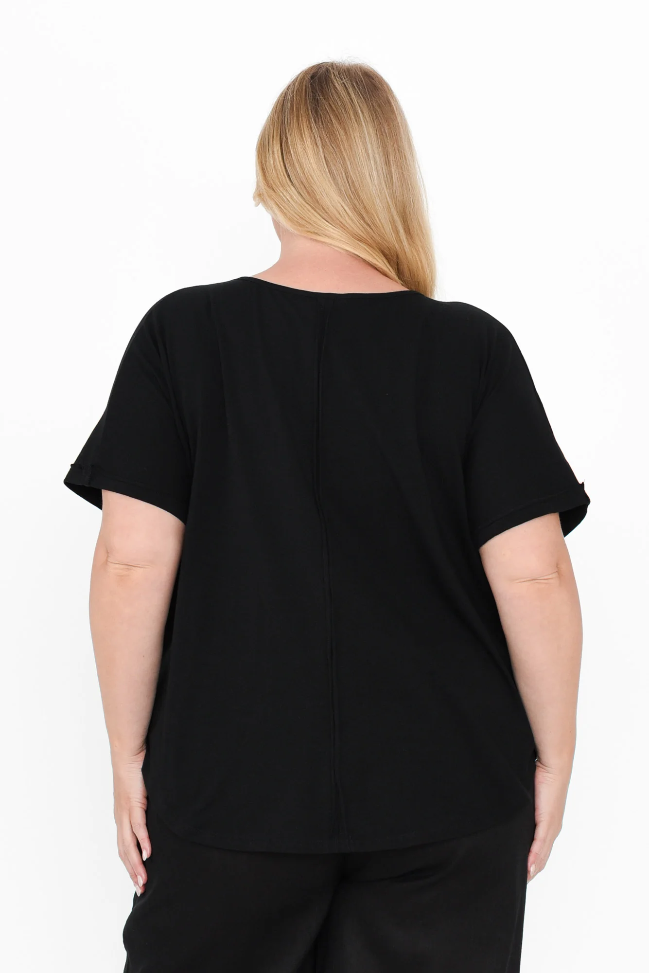 Toronto Black Cotton Tee - Image 11