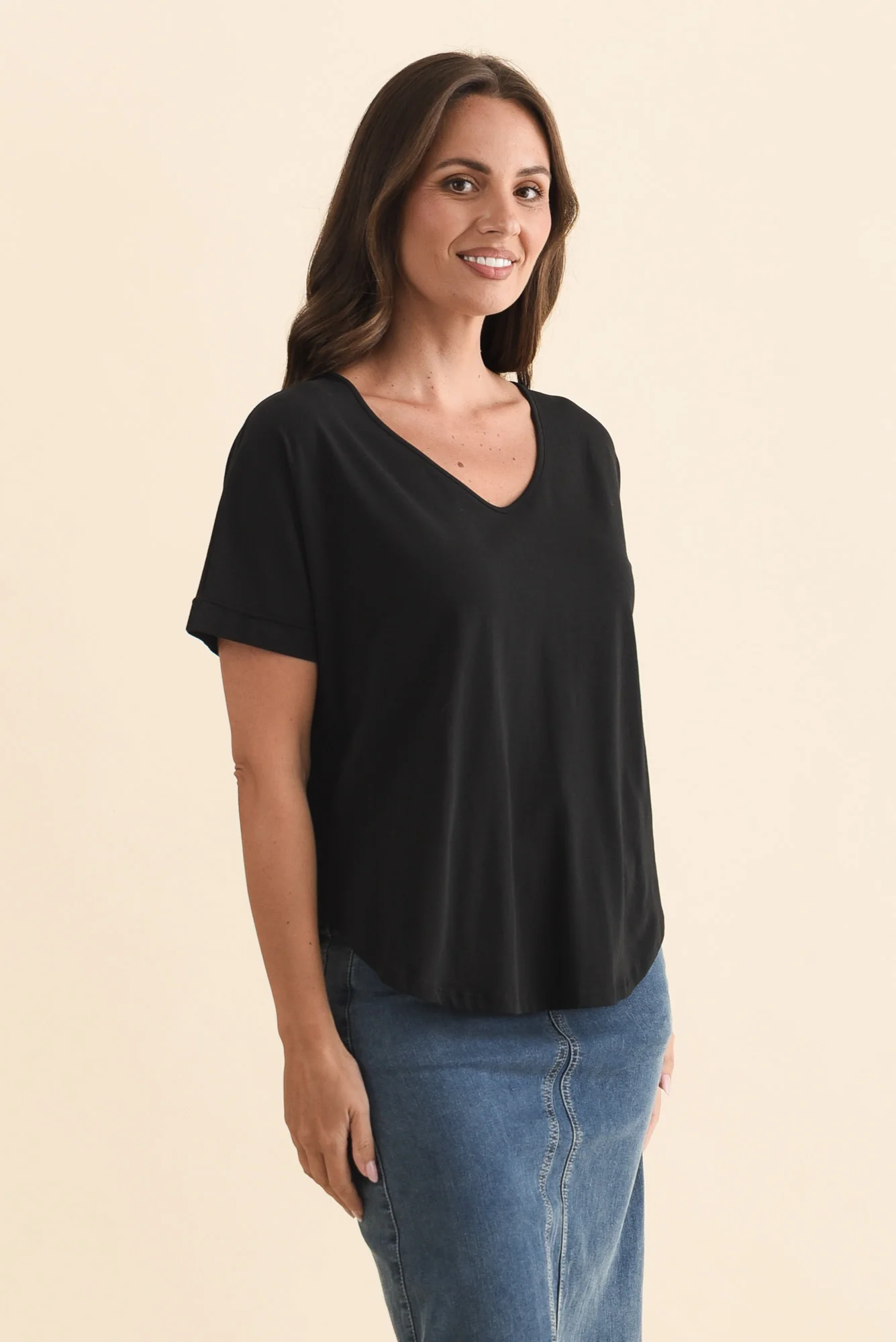 Toronto Black Cotton Tee - Image 3