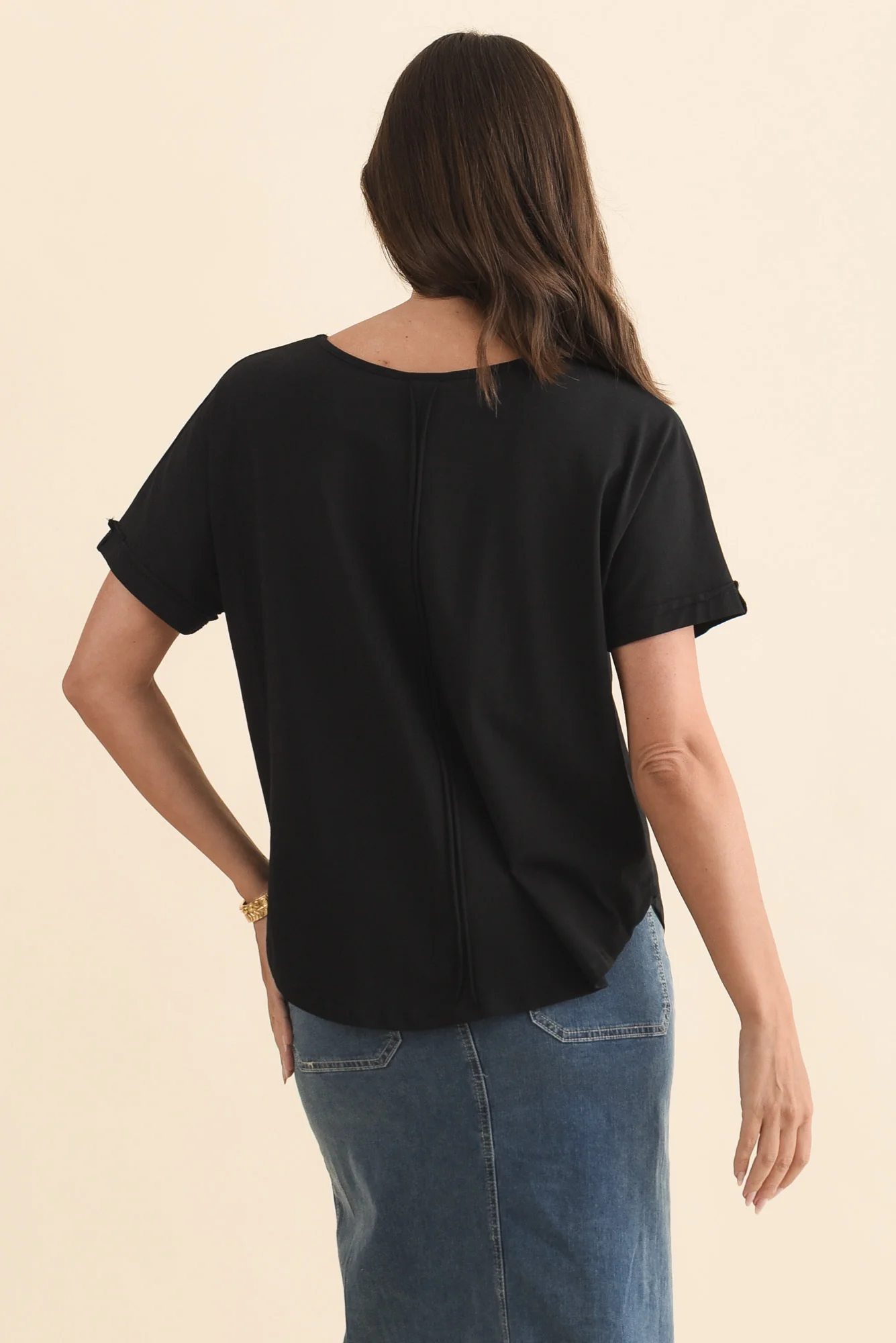 Toronto Black Cotton Tee - Image 4