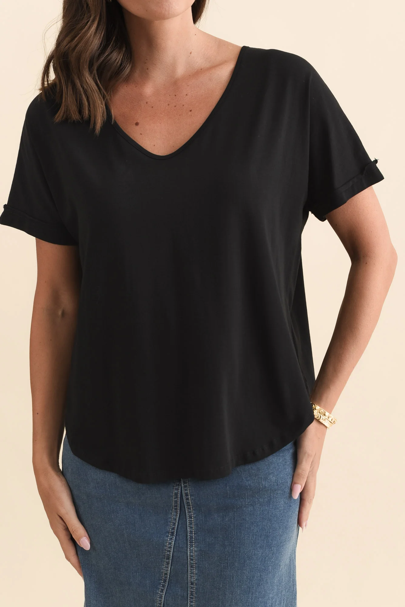 Toronto Black Cotton Tee - Image 5