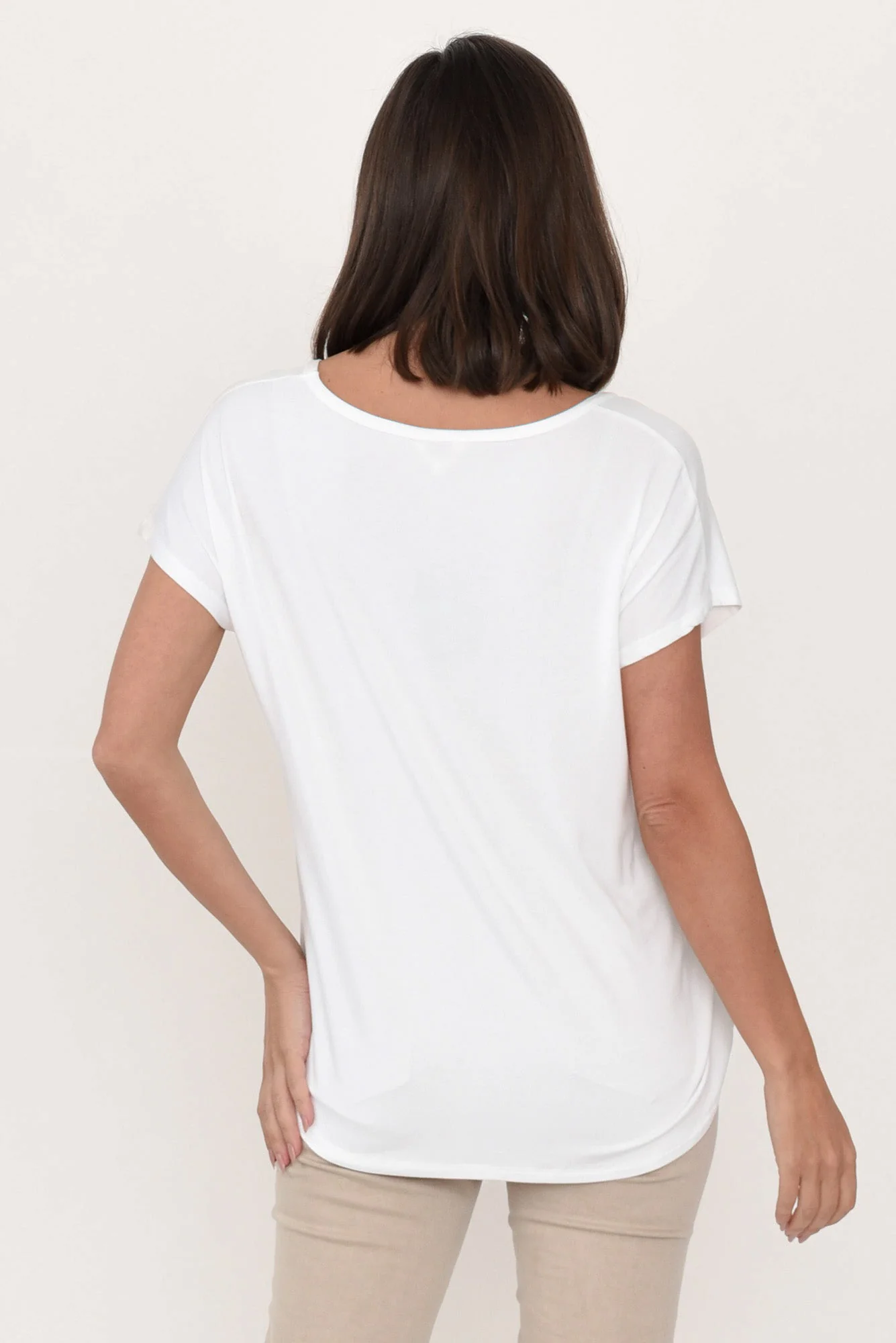 Eadie White Bamboo Top - Image 5