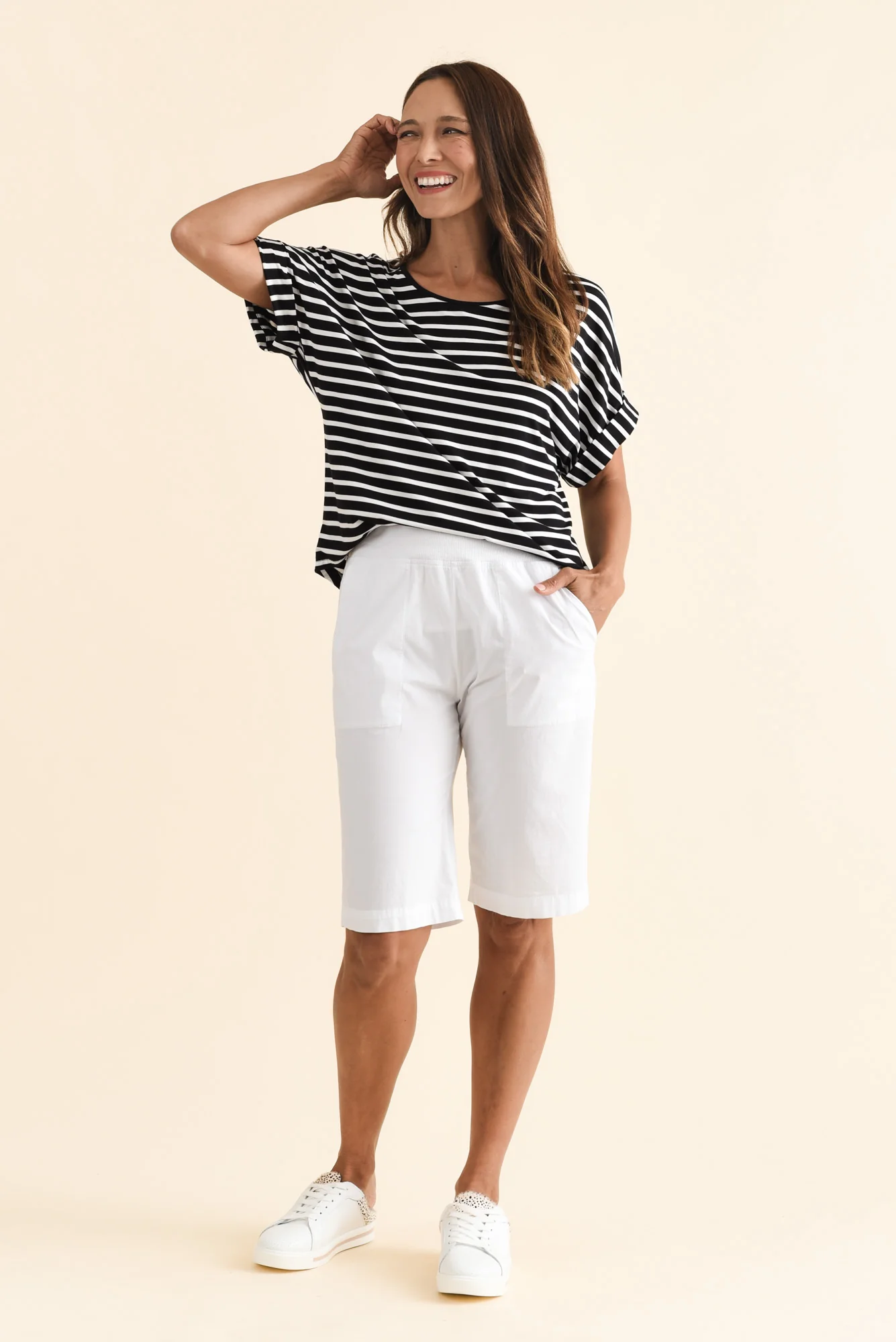 Wilson White Cotton Shorts - Image 8