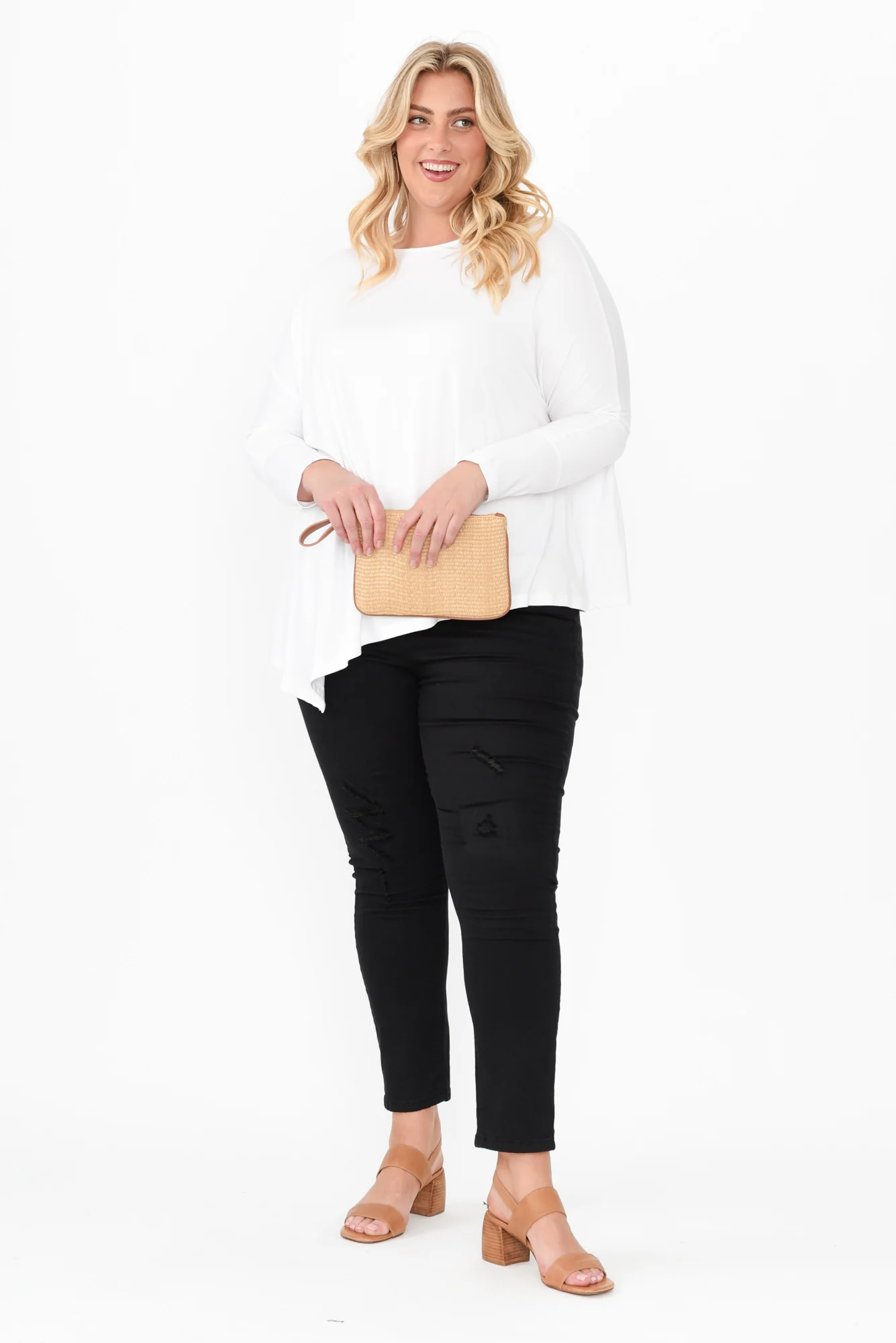 Zadie Distressed Black Stretch Jeans - Image 12