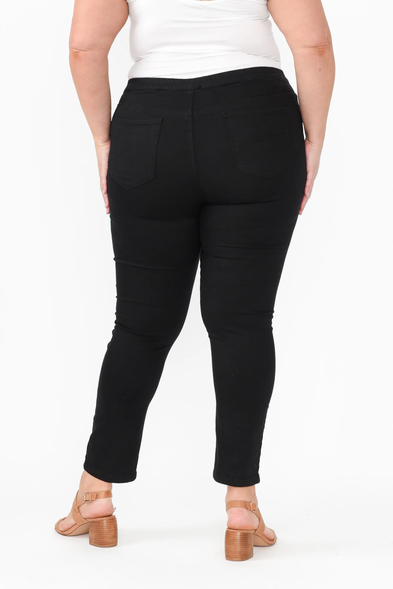 Zadie Distressed Black Stretch Jeans - Image 14