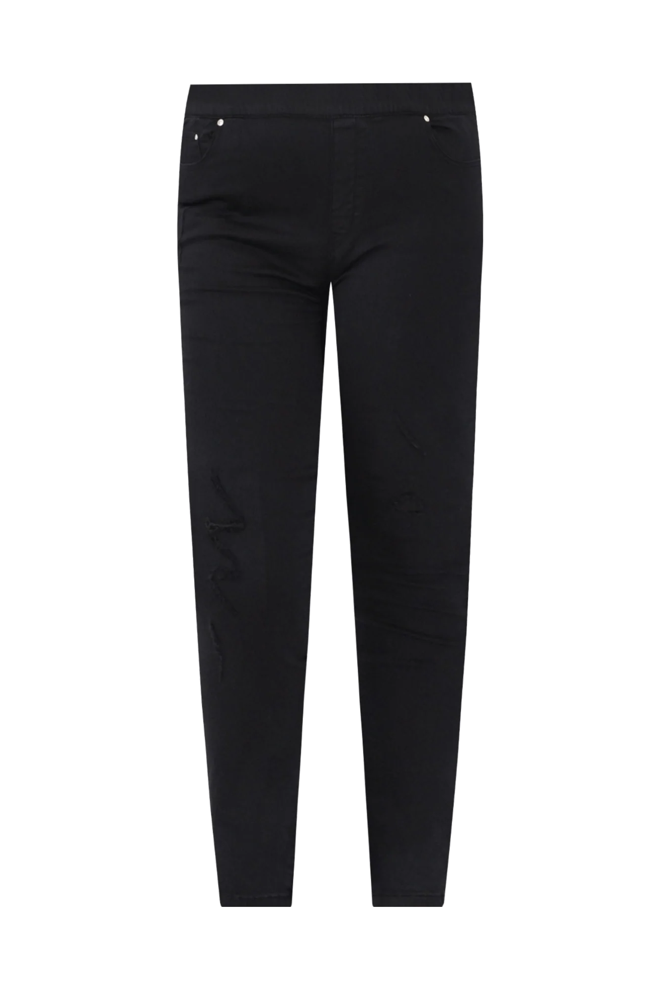 Zadie Distressed Black Stretch Jeans - Image 6
