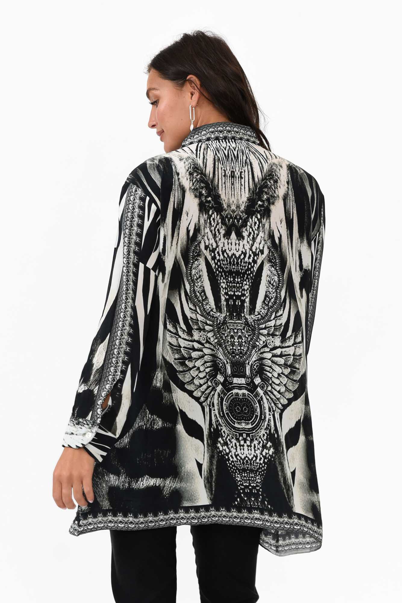 Zulu Black Silk Resort Shirt - Image 4