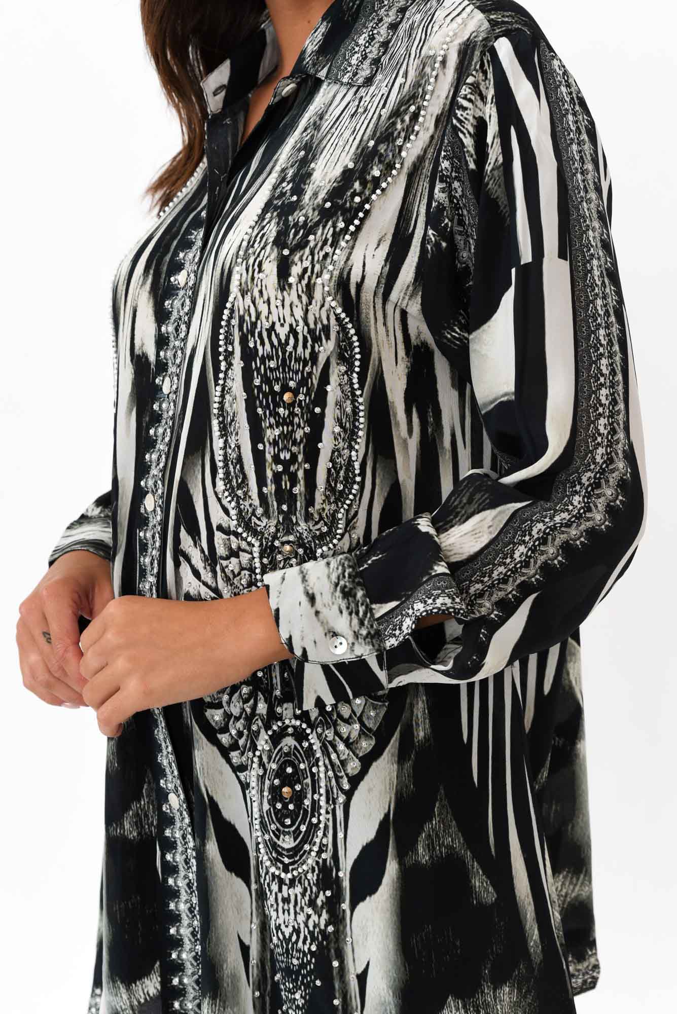 Zulu Black Silk Resort Shirt - Image 5