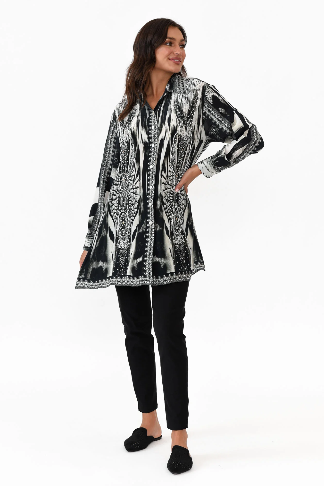 Zulu Black Silk Resort Shirt - Image 6